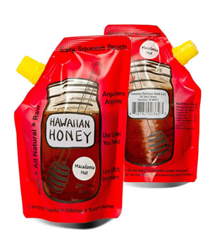 Case of Hawaii Honey Pouches - 8oz (15 count)